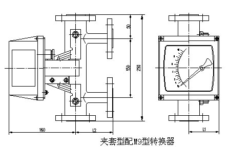 液體轉(zhuǎn)子流量計(jì)外形尺寸圖